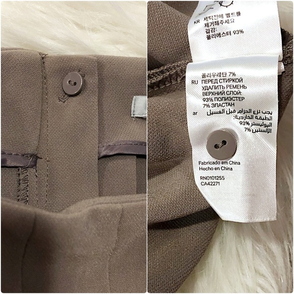 $10 CLEARANCE! H&M Taupe Circle A Line Pleat Midi Skirt - Picture 8 of 9